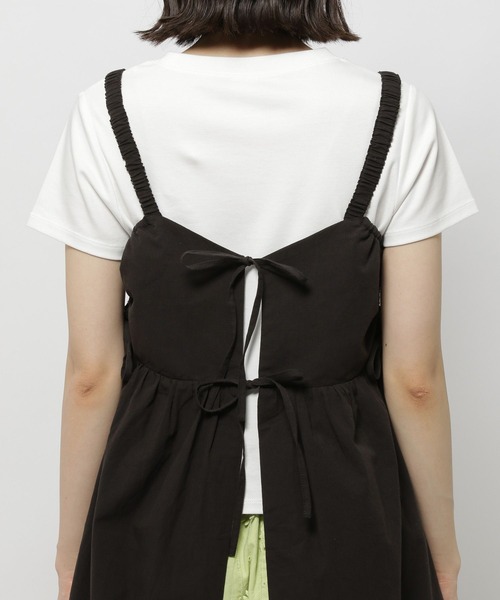 niko and...（ニコアンド）の「2WAYサイドオープンキャミソール（キャミソール・レディース・アイボリー/ブラック・FREE）」の16枚目の写真