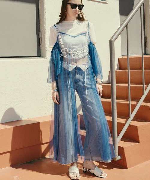 チュールAラインワンピース VIOLETTA（ヴィオレッタ）の「チュールAラインワンピース