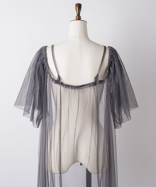 チュールAラインワンピース Aラインチュールワンピース(フォーマルワンピース)｜DRESS