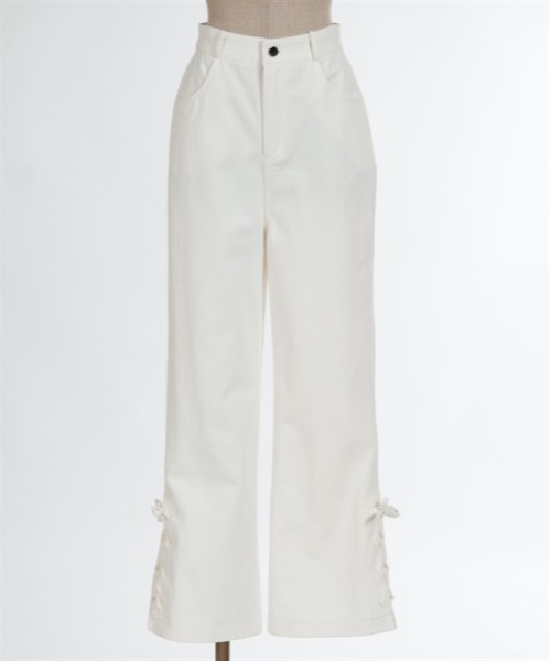 axes femme POETIQUE（アクシーズファムポエティック）の「レースアップデニムパンツ（デニムパンツ・レディース・ブラック/インディゴブルー/ホワイト・MEDIUM）」の18枚目の写真