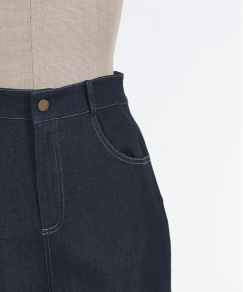 axes femme POETIQUE（アクシーズファムポエティック）の「レースアップデニムパンツ（デニムパンツ・レディース・ブラック/インディゴブルー/ホワイト・MEDIUM）」の8枚目の写真
