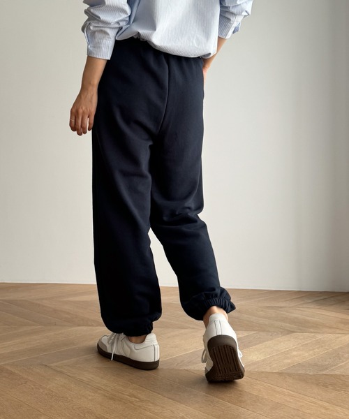 CANAL JEAN(キャナルジーン)の「El mar 裏毛ジョガーパンツ(スウェットパンツ・レディース・ヘザーグレー/ネイビー・ONE SIZE)」の14枚目の写真