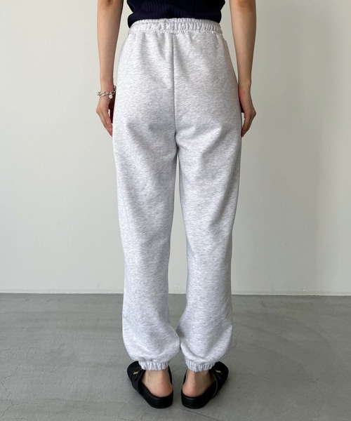 CANAL JEAN(キャナルジーン)の「El mar 裏毛ジョガーパンツ(スウェットパンツ・レディース・ヘザーグレー/ネイビー・ONE SIZE)」の9枚目の写真