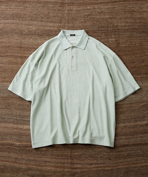 【セール】【WILD LIFE TAILOR】強撚コットン パイル ハーフスリーブ ポロシャツ / セットアップ対応（ポロシャツ）｜WILD LIFE TAILOR Adam et Rope'（ワイルドテーラーアダムエロペ）