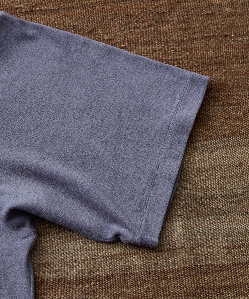 WILD LIFE TAILOR Adam et Rope'（ワイルドテーラーアダムエロペ　）の「【WILD LIFE TAILOR】強撚コットン パイル ハーフスリーブ ポロシャツ / セットアップ対応（ポロシャツ・メンズ・ライトグリーン/パープル系その他/チャコールグレー・L/M）」の10枚目の写真