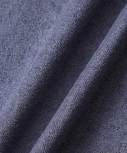 WILD LIFE TAILOR Adam et Rope'（ワイルドテーラーアダムエロペ　）の「【WILD LIFE TAILOR】強撚コットン パイル ハーフスリーブ ポロシャツ / セットアップ対応（ポロシャツ・メンズ・ライトグリーン/パープル系その他/チャコールグレー・L/M）」の7枚目の写真