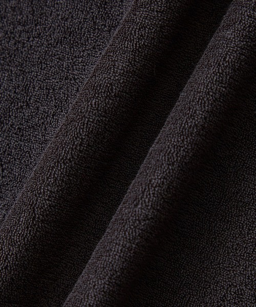 WILD LIFE TAILOR Adam et Rope'（ワイルドテーラーアダムエロペ　）の「【WILD LIFE TAILOR】強撚コットン パイル ハーフスリーブ ポロシャツ / セットアップ対応（ポロシャツ・メンズ・ライトグリーン/パープル系その他/チャコールグレー・L/M）」の5枚目の写真