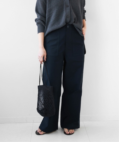 JOURNAL STANDARD relume（ジャーナルスタンダード　レリューム）の「《追加6》ワイドベイカーパンツ（カーゴパンツ・レディース・ネイビー/ホワイト/カーキ・38/36/34）」の6枚目の写真