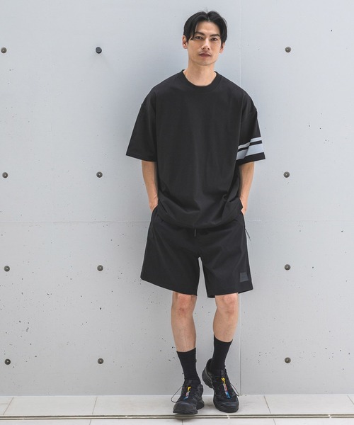 HEREIAM（ヘレイアム）の「【HEREIAM MEN】接触冷感＆吸水速乾／スリーブラインTEE（Tシャツ/カットソー・メンズ・ホワイト/ブラック・MEDIUM/LARGE）」の9枚目の写真