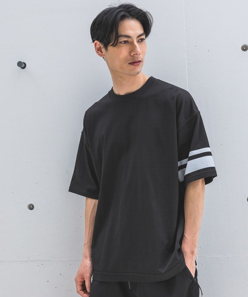 HEREIAM（ヘレイアム）の「【HEREIAM MEN】接触冷感＆吸水速乾／スリーブラインTEE（Tシャツ/カットソー・メンズ・ホワイト/ブラック・MEDIUM/LARGE）」の11枚目の写真