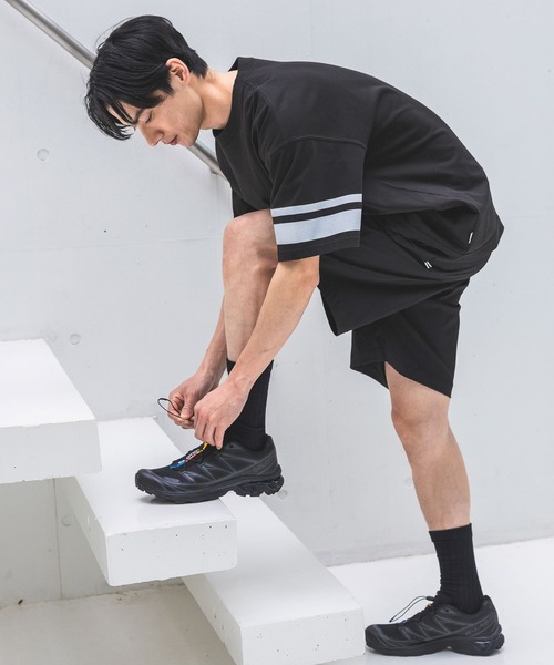 HEREIAM（ヘレイアム）の「【HEREIAM MEN】接触冷感＆吸水速乾／スリーブラインTEE（Tシャツ/カットソー・メンズ・ホワイト/ブラック・MEDIUM/LARGE）」の12枚目の写真