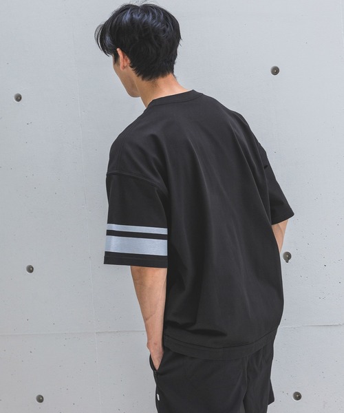 HEREIAM（ヘレイアム）の「【HEREIAM MEN】接触冷感＆吸水速乾／スリーブラインTEE（Tシャツ/カットソー・メンズ・ホワイト/ブラック・MEDIUM/LARGE）」の14枚目の写真