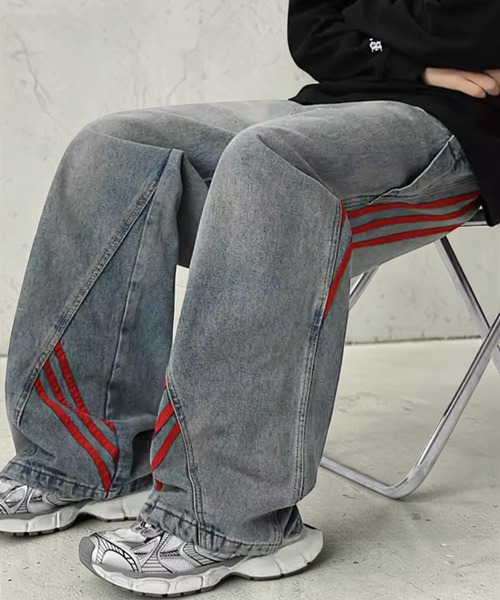mushwear(マッシュウェア)の「トリプルラインワイドジーンズ(デニムパンツ・メンズ・ブルー系その他・X-LARGE/LARGE/MEDIUM)」の18枚目の写真