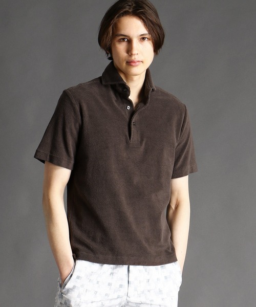 【セール】【ex/tra】パイルポロシャツ（ポロシャツ）｜MONSIEUR NICOLE（ムッシュニコル） 9,900円