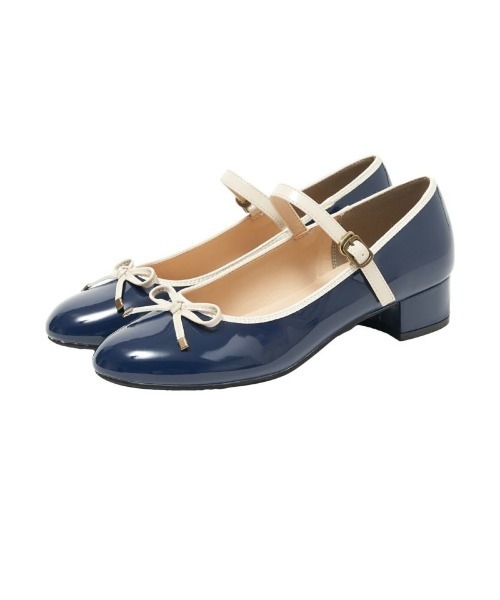 F i.n.t（フィント）の「【晴雨兼用】リボンストラップレインパンプス（レインシューズ・レディース・ネイビー×ホワイト/モカ/ブラック・S/M/L）」の20枚目の写真