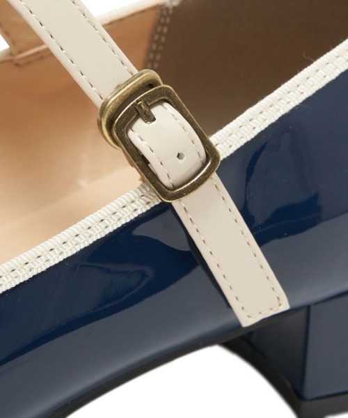 F i.n.t（フィント）の「【晴雨兼用】リボンストラップレインパンプス（レインシューズ・レディース・ネイビー×ホワイト/モカ/ブラック・S/M/L）」の15枚目の写真