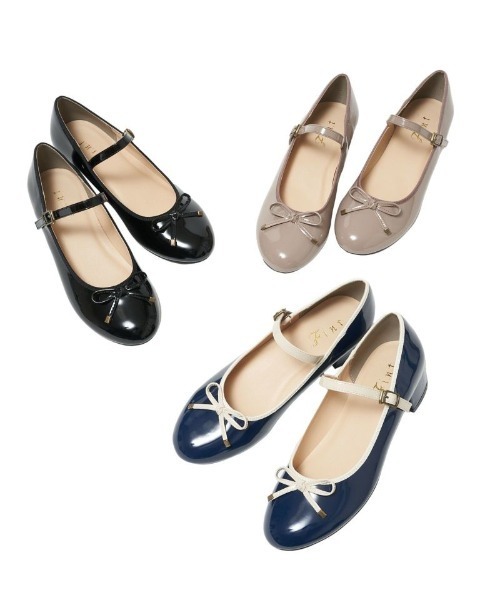 F i.n.t（フィント）の「【晴雨兼用】リボンストラップレインパンプス（レインシューズ・レディース・ネイビー×ホワイト/モカ/ブラック・S/M/L）」の11枚目の写真