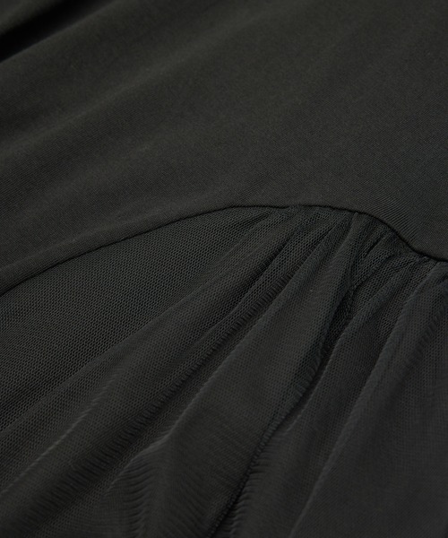 ROPE' PICNIC（ロペピクニック）の「チュール切替トップス（Tシャツ/カットソー・レディース・キナリ/サックスブルー/ブラック・38）」の12枚目の写真