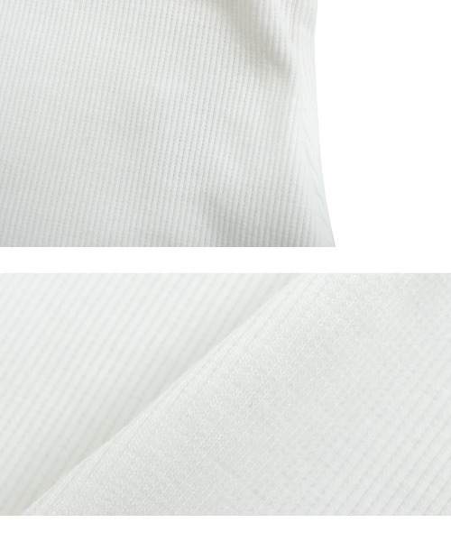 KOBE LETTUCE（コウベレタス）の「カップ付きヘビーウェイトリブアメスリタンクトップ（タンクトップ・レディース・モカ/カーキ/ブラック/オフホワイト/アイボリー系・M）」の13枚目の写真