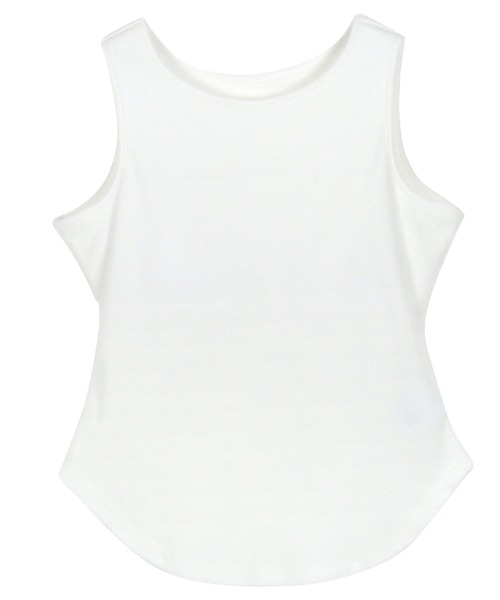 KOBE LETTUCE（コウベレタス）の「カップ付きヘビーウェイトリブアメスリタンクトップ（タンクトップ・レディース・モカ/カーキ/ブラック/オフホワイト/アイボリー系・M）」の16枚目の写真