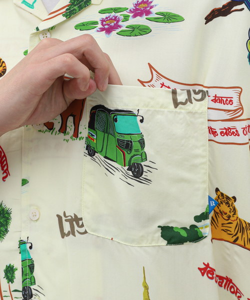 Liberaiders(リベレイダース)の「Liberaiders / リベレイダース RAYON ALOHA SHIRT #70202(シャツ/ブラウス・メンズ・ブラック/ホワイト系その他・LARGE/MEDIUM)」の5枚目の写真