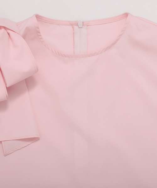 Fit more(フィットモア)の「ショルダーリボンノースリーブ(Tシャツ/カットソー・レディース・ピンク/パープル/ホワイト・FREE)」の16枚目の写真