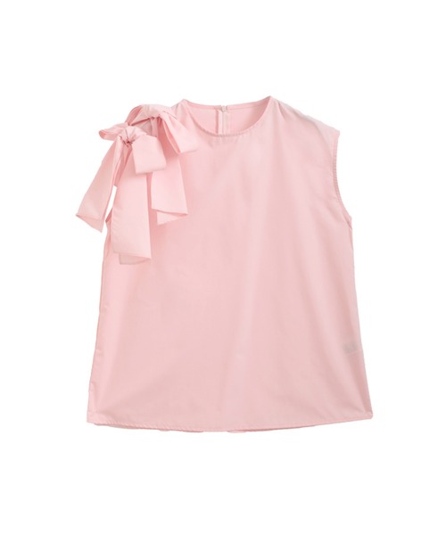 Fit more(フィットモア)の「ショルダーリボンノースリーブ(Tシャツ/カットソー・レディース・ピンク/パープル/ホワイト・FREE)」の22枚目の写真