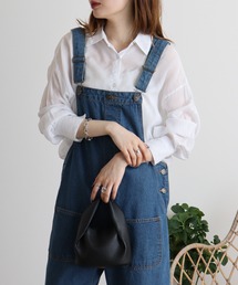 atONE（アットワン）の「atONE フロントダブルポケットデニムサロペット（サロペット/オーバーオール）」