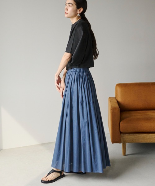 Libra Cue（リブラ キュー）の「ワイドスリーブカットソー（Tシャツ/カットソー・レディース・ブラック/ホワイト/ブルー/ベージュ・FREE）」の21枚目の写真