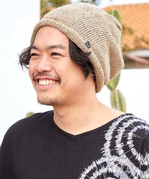 チャイハネ(チャイハネ)の「【チャイハネ】メロナ ヒマラヤンネトルニットキャップ(ニットキャップ/ビーニー・メンズ・ブラウン/ナチュラル/カーキ/ブラック/ネイビー・FREE)」の4枚目の写真