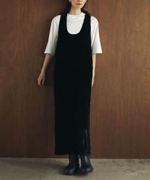 anuke | anuke　Velour Balloon Onepiece ベロアバルーンワンピース/62420303(ワンピース)