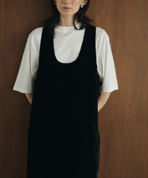 anuke（アンヌーク）の「anuke　Velour Balloon Onepiece ベロアバルーンワンピース/62420303（ワンピース・レディース・ブラック・36/38）」の2枚目の写真