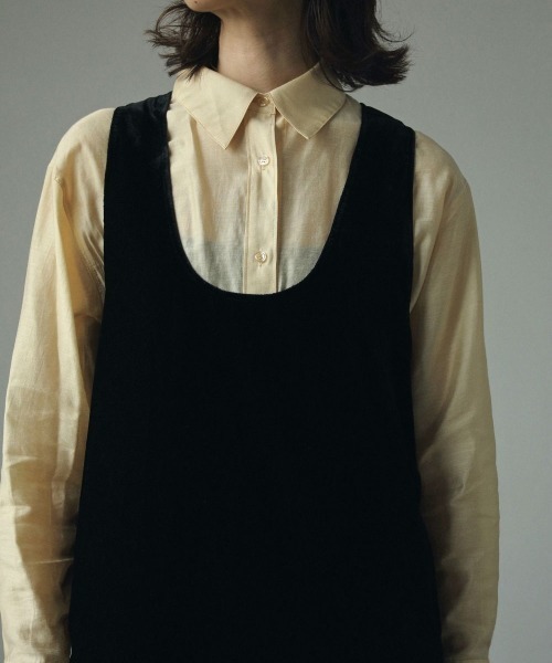 anuke（アンヌーク）の「anuke　Velour Balloon Onepiece ベロアバルーンワンピース/62420303（ワンピース・レディース・ブラック・36/38）」の7枚目の写真