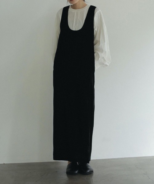 anuke（アンヌーク）の「anuke　Velour Balloon Onepiece ベロアバルーンワンピース/62420303（ワンピース・レディース・ブラック・36/38）」の12枚目の写真