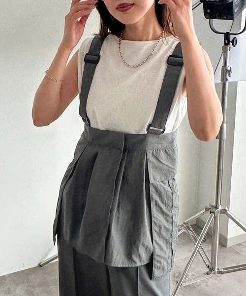 apres jour mignon(アプレジュールミニョン)の「バックル付きチュニックビスチェ【SET UP可能】【ZOZOTOWN限定アイテム】(その他トップス・レディース・チャコールグレー/ブラック・フリー/X-LARGE)」の14枚目の写真