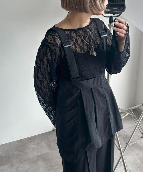 apres jour mignon(アプレジュールミニョン)の「バックル付きチュニックビスチェ【SET UP可能】【ZOZOTOWN限定アイテム】(その他トップス・レディース・チャコールグレー/ブラック・フリー/X-LARGE)」の6枚目の写真
