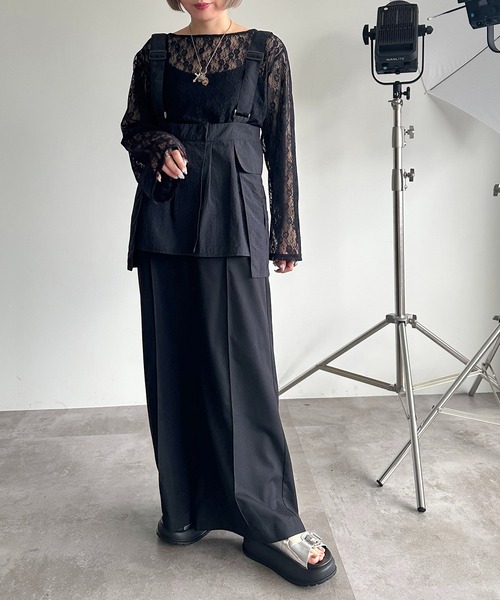 apres jour mignon(アプレジュールミニョン)の「バックル付きチュニックビスチェ【SET UP可能】【ZOZOTOWN限定アイテム】(その他トップス・レディース・チャコールグレー/ブラック・フリー/X-LARGE)」の10枚目の写真