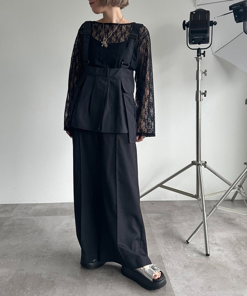 apres jour mignon(アプレジュールミニョン)の「バックル付きチュニックビスチェ【SET UP可能】【ZOZOTOWN限定アイテム】(その他トップス・レディース・チャコールグレー/ブラック・フリー/X-LARGE)」の11枚目の写真