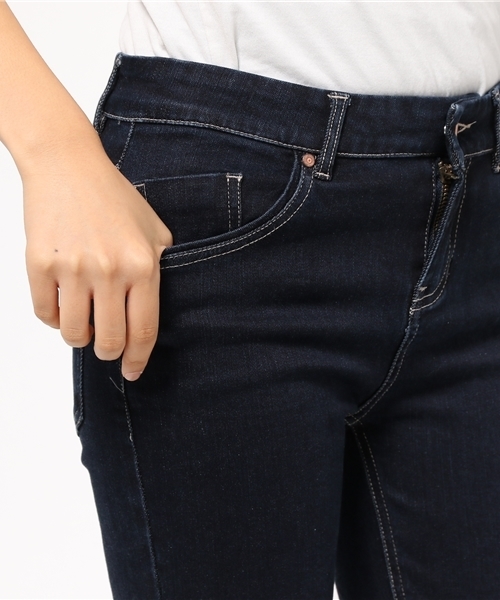 mystic(ミスティック)の「【mystic】ダメージデニムスキニー(デニムパンツ・レディース・ネイビー/ブルー・2/0/1)」の8枚目の写真