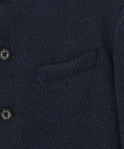 HIDEAWAYS NICOLE（ハイダウェイニコル）の「ラッセルジャカードボンディングジャケット（テーラードジャケット・メンズ・ネイビー/チェック/ブラック×ホワイト/グレー・MEDIUM/LARGE/X-LARGE）」の11枚目の写真