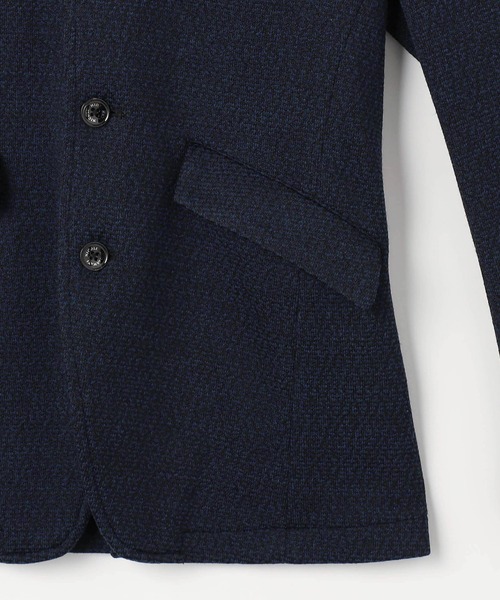 HIDEAWAYS NICOLE（ハイダウェイニコル）の「ラッセルジャカードボンディングジャケット（テーラードジャケット・メンズ・ネイビー/チェック/ブラック×ホワイト/グレー・MEDIUM/LARGE/X-LARGE）」の12枚目の写真