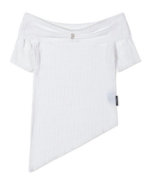 UGLY SHADOW(アグリーシャドウ)の「【Uglyshadow】UNBALANCED KNIT OFF SHOULDER(ニット/セーター・レディース・ブラック/グレー/ホワイト・ONE SIZE)」の14枚目の写真
