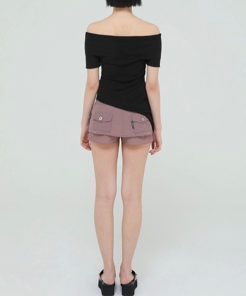 UGLY SHADOW(アグリーシャドウ)の「【Uglyshadow】UNBALANCED KNIT OFF SHOULDER(ニット/セーター・レディース・ブラック/グレー/ホワイト・ONE SIZE)」の22枚目の写真