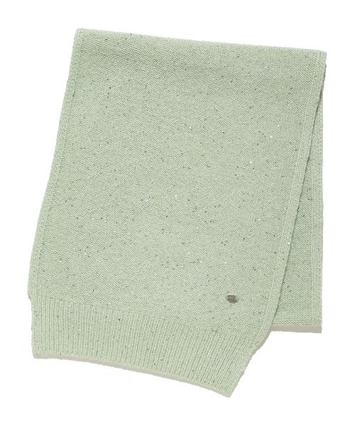 FRAY I.D（フレイアイディー）の「スパンコールニットマフラー（マフラー・レディース・ミント/グレー・FREE）」の3枚目の写真