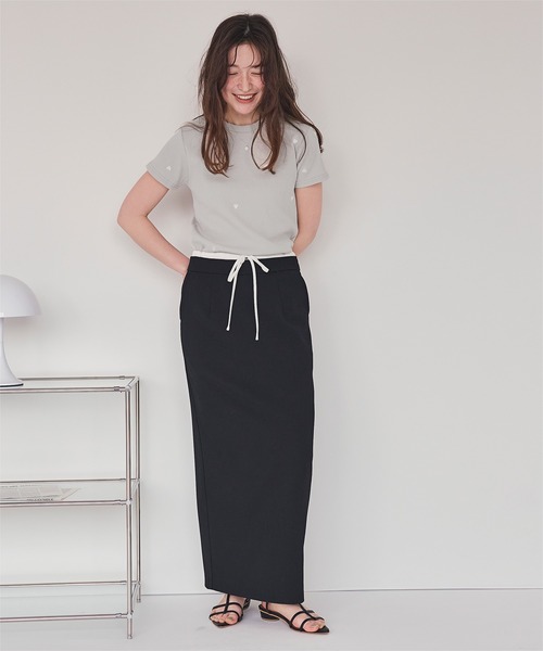 titivate(ティティベイト)の「ハート柄刺繍Tシャツ(Tシャツ/カットソー・レディース・ブラック系その他/ホワイト系その他/ホワイト系その他2/ホワイト系その他3・M)」の14枚目の写真