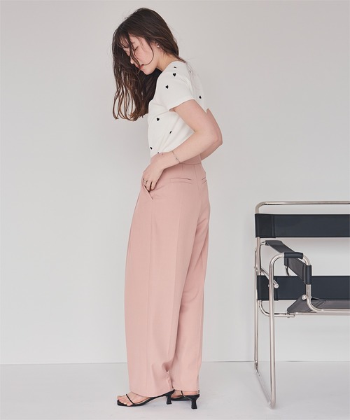 titivate(ティティベイト)の「ハート柄刺繍Tシャツ(Tシャツ/カットソー・レディース・ブラック系その他/ホワイト系その他/ホワイト系その他2/ホワイト系その他3・M)」の5枚目の写真