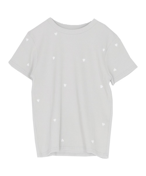 titivate(ティティベイト)の「ハート柄刺繍Tシャツ(Tシャツ/カットソー・レディース・ブラック系その他/ホワイト系その他/ホワイト系その他2/ホワイト系その他3・M)」の21枚目の写真