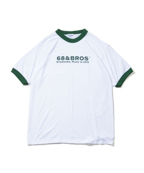 Tシャツ　ホワイト　F 新品 S/S Ringer Tee 'STANDARD'（Tシャツ/カットソー）｜68&BROTHERS