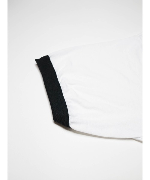 68&brothers(シックスティエイトアンドブラザーズ)の「S/S Ringer Tee "STANDARD"(Tシャツ/カットソー・メンズ・ホワイト×ブラック/ホワイト×グリーン/ホワイト×ブルー/ホワイト×レッド・X-LARGE/MEDIUM/LARGE)」の18枚目の写真