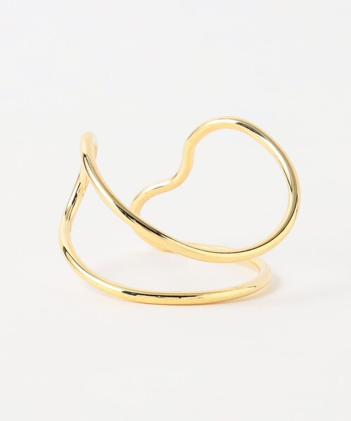 green label relaxing（グリーンレーベルリラクシング）の「アシンメトリー Wライン バングル（バングル/リストバンド・レディース・ゴールド/シルバー・FREE）」の5枚目の写真